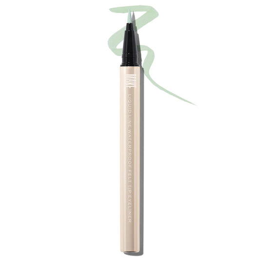 MAKE Beauty Liquid Line Waterproof Liquid Eyeliner Pen. Smudge-Proof Felt Tip for Precise Application of Lines, Wings, and Graphics. Long Lasting Eye Liner - Shade, Planetary-BrightBean Baby