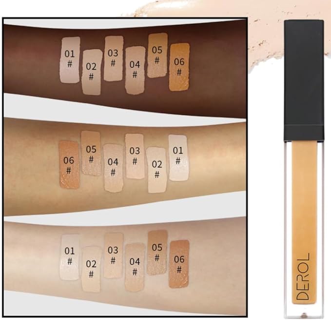 Liquid Concealer Makeup - Natural Coverage & Highly Pigmented Lightweight Concealers 6.5ml (06)-BrightBean Baby