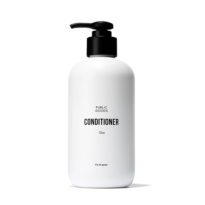 Public Goods Conditioner for Women & Men | Natural Conditioner to Protect & Moisturize Dry Hair | Made with Organic Essential Oils | Sulfate & Paraben Free | Vegan Friendly | 12 Fl Oz Bottle-BrightBean Baby