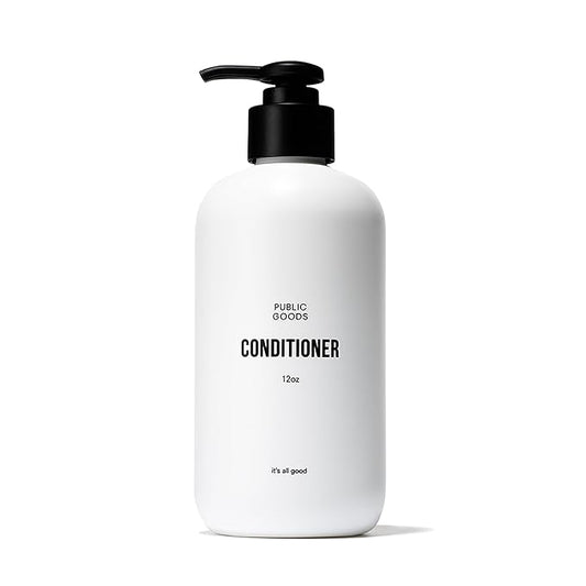 Public Goods Conditioner for Women & Men | Natural Conditioner to Protect & Moisturize Dry Hair | Made with Organic Essential Oils | Sulfate & Paraben Free | Vegan Friendly | 12 Fl Oz Bottle-BrightBean Baby