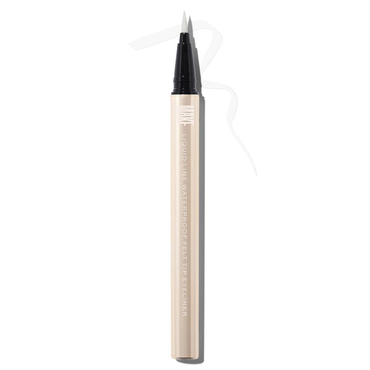 MAKE Beauty Liquid Line Waterproof Liquid Eyeliner Pen. Smudge-Proof Felt Tip for Precise Application of Lines, Wings, and Graphics. Long Lasting Eye Liner - Shade, Optical. White Eyeliner-BrightBean Baby