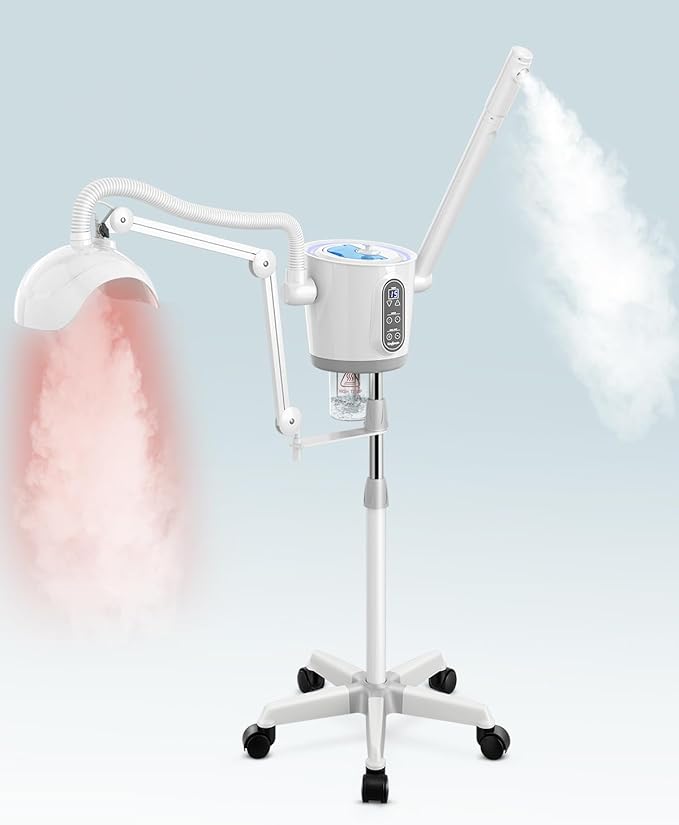 Kingsteam Professional Hot and Cold Facial Steamer，Nano Water Mist, Large Capacity Steam, 30 Min Timer, Deep Cleansing, Designed for Beauty Salon, Skin Clinic, Professional Salon, Home-BrightBean Baby