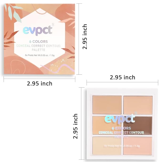 Concealer Cream Makeup Palette Color Corrector,Under Eye Brightener Concealer Dark Circle Concealer Palette,Waterproof Foundation Cream Based Makeup Palette Full Face Contour Kit for Beginners-BrightBean Baby