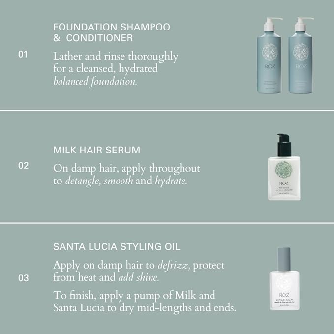 RŌZ Foundation Shampoo For All Hair Types & Textures | Hydrating, Balancing & Cleansing For Healthy Hair| Vegan, Color-Safe, Free of Silicone, Paraben, SLS | Strengthens & Nourishes 10.1 oz/300 mL-BrightBean Baby