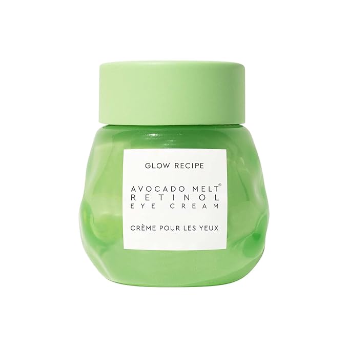 Glow Recipe Avocado Retinol Eye Cream for Wrinkles - Overnight Under Eye Cream for Dark Circles, Firming & Brightening Dull, Puffy Eyes - Time Release Niacinamide & Caffeine Eye Cream (15ml)-BrightBean Baby