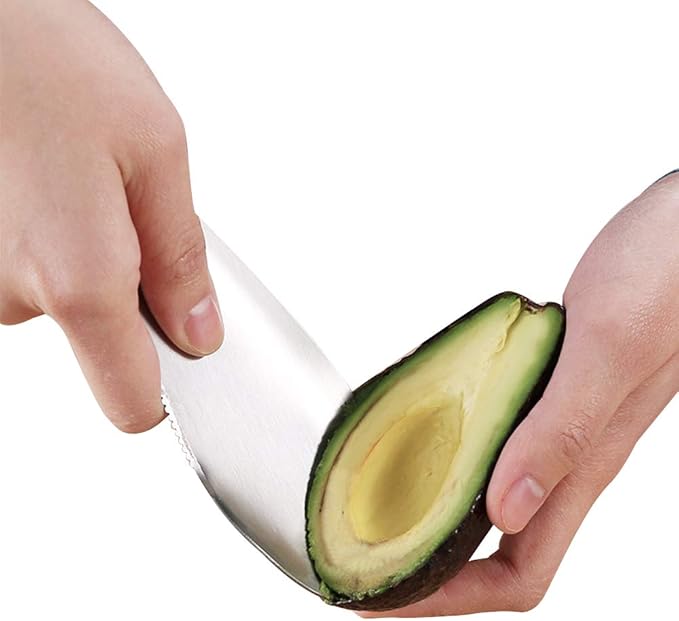 Avocado Slicer, Multifunction 3 in 1 Avocado Cutter, Premium Stainless Steel Slice, Pit and Scoop Avocados Safely and with Ease, Perfect for Avocado Toast and Guacamole