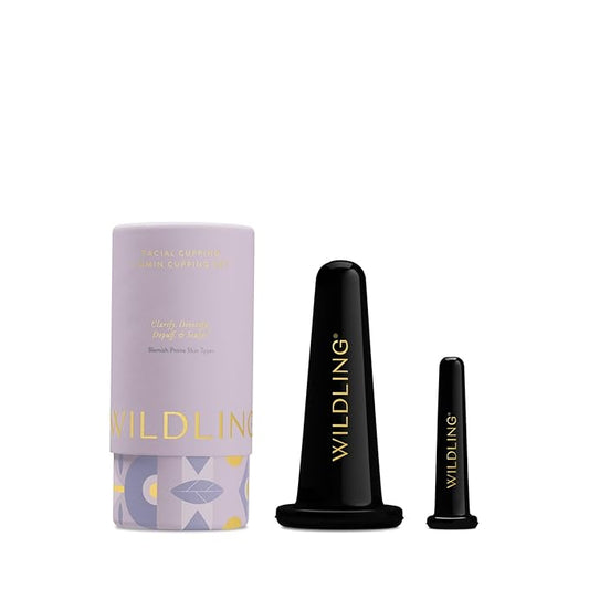 WILDLING Lumin Cupping Set I Facial Cupping Tools to Decrease Puffiness, Increase Collagen Production, Sculpt Cheeks + Chin, Detox + Clear Breakouts-BrightBean Baby