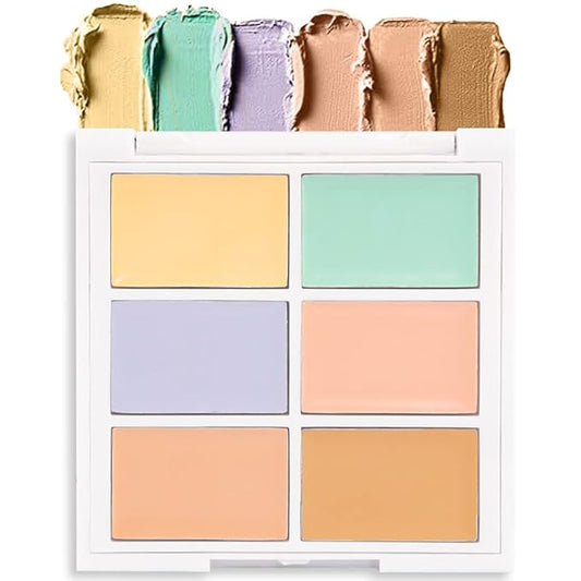 Concealer Cream Makeup Palette Color Corrector,Under Eye Brightener Concealer Dark Circle Concealer Palette,Waterproof Foundation Cream Based Makeup Palette Full Face Contour Kit for Beginners-BrightBean Baby