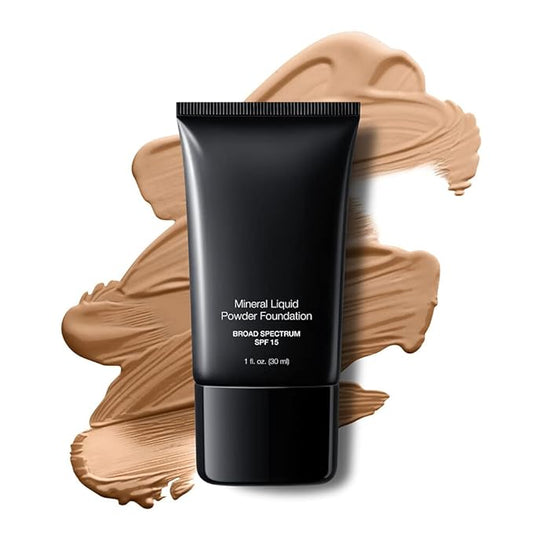 Jolie Mineral Liquid Powder Foundation SPF 15 1 Fl. Oz. Hypoallergenic - For All Skin Types (Light Nude)-BrightBean Baby