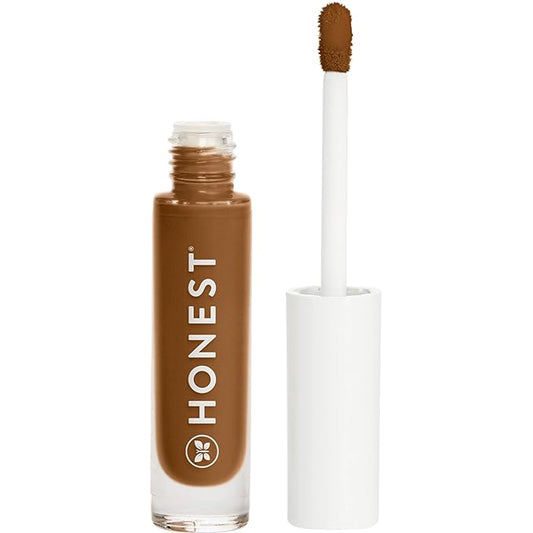 Honest Beauty Fresh Flex Concealer with Niacinamide + Vitamin E + Hyaluronic Acid | Vegan + Cruelty free | Cocoa, 0.17 fl oz-BrightBean Baby