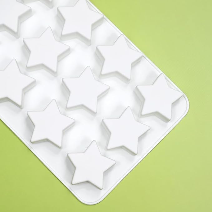 mostsom Silicone Mold Savarin Chocolate Molds Star Mountain Mousse Cake Mold DIY Bakeware Molds (C_8.88x5.48x0.8 inch)