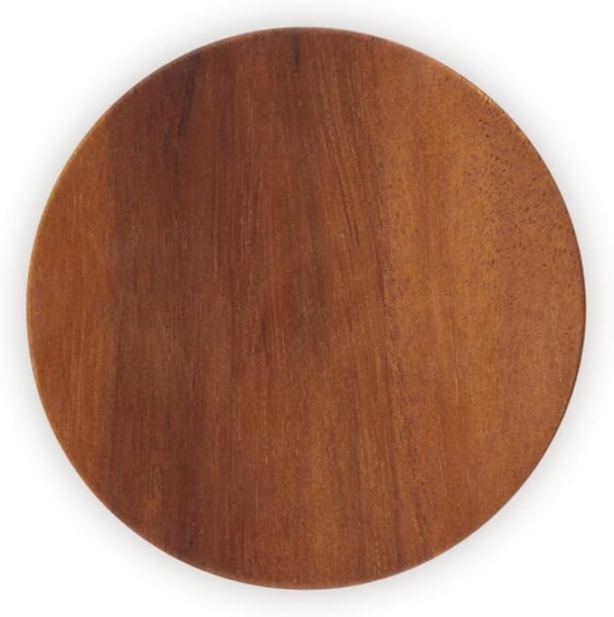 Le Creuset Signature Salt Cellar and Storage Canister with Wood Lid, 7 oz., Flame