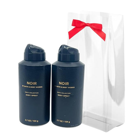 Bath & Body Works Men's Collection Deodorizing Body Spray - NOIR - Gift Pack for Holiday - Lot of 2-BrightBean Baby