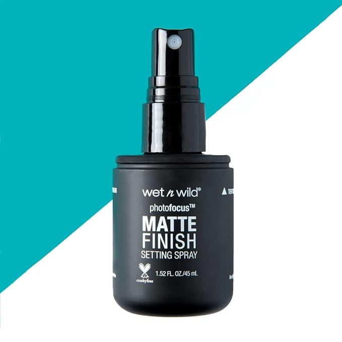 wet n wild Photo Focus Setting Mist, Up to 24HR Wear, Lightweight & Nourishing Aloe Formula Suitable for All Skin Types, Cruelty-Free & Vegan - Matte Appeal-BrightBean Baby