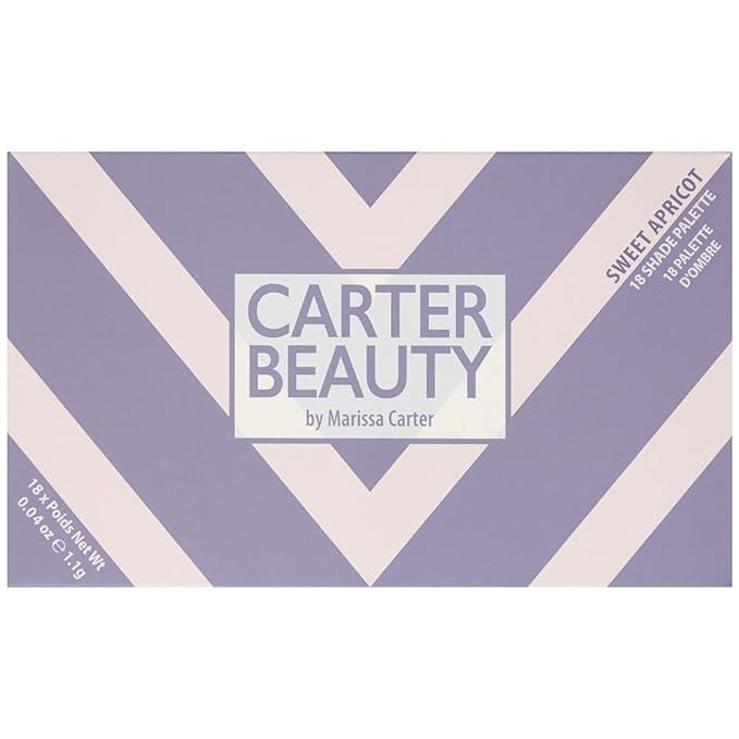 Carter Beauty 18 Shade Eyeshadow Palette | Long Lasting Eye Shadow Makeup | Shimmer & Matte Vibrant Colors (Sweet Apricot)-BrightBean Baby
