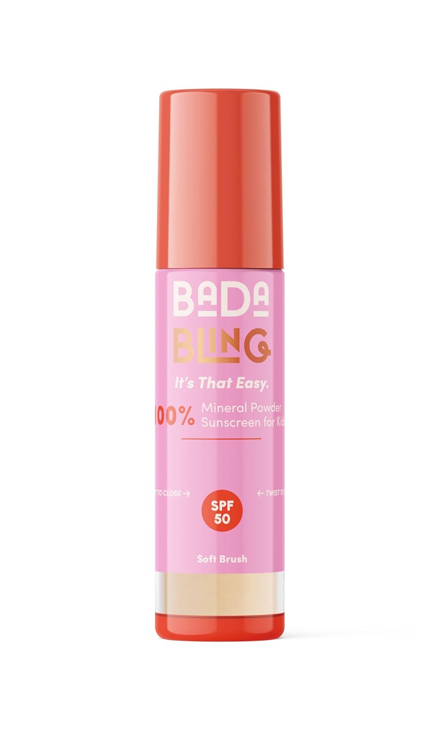 Bada Boom Bada Bling Shimmer Mineral Translucent Sunscreen Powder, Brush on SPF 50 and Sparkles-BrightBean Baby