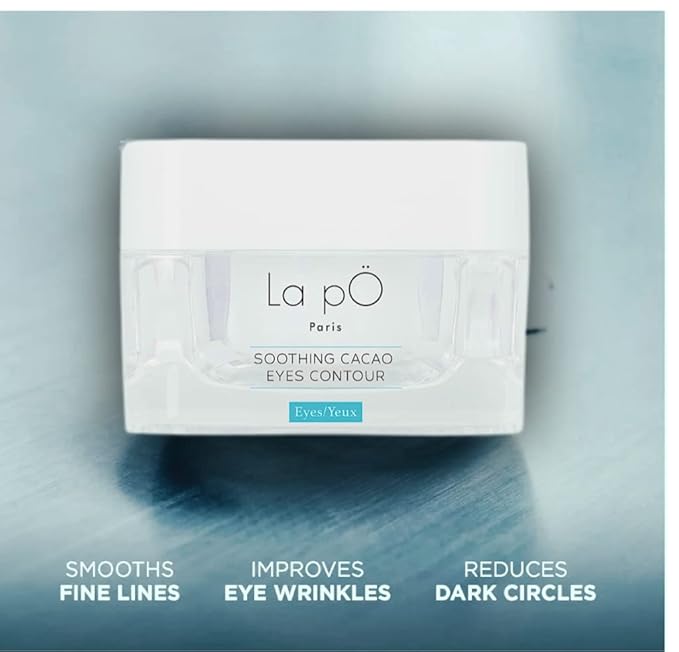 "La pO Paris Cacao Enriched All-In-One Eye Contour - Ultimate Dark Circle and Puffiness Defense with Firming Power."-BrightBean Baby