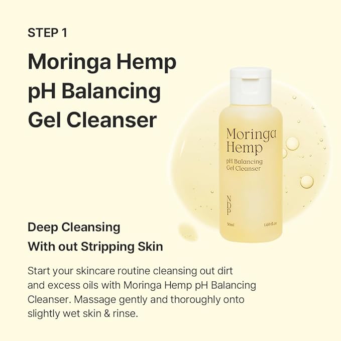 Travel Kit - Mini Travel Size Skincare Essentials - Moringa Hemp Gel Cleanser, Green Caper Toner Essence, Cica Bio-Placenta Cream, B9 Tone-Up Cream (4 items)-BrightBean Baby