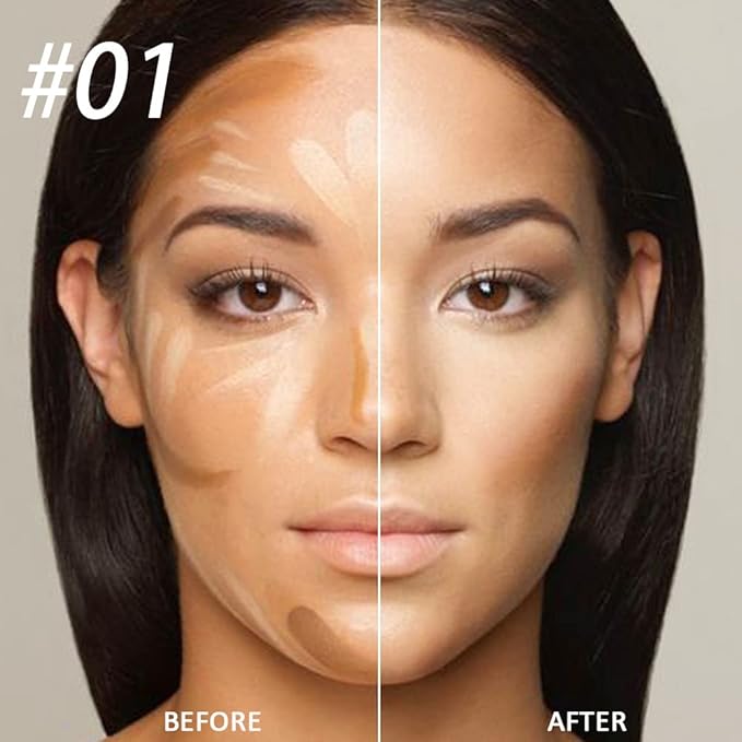 Concealer Cream Makeup Palette Color Corrector,Under Eye Brightener Concealer Dark Circle Concealer Palette,Waterproof Foundation Cream Based Makeup Palette Full Face Contour Kit for Beginners-BrightBean Baby