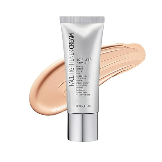 Face Tightener No-Filter Primer,Instant Face Tightener No-Filter Primer,Face Blurring Primer for Face Before Makeup,Skin Tightening Cream for Face for All Skin Types（1PCS)-BrightBean Baby