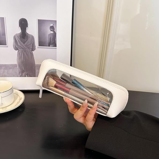 Clear Makeup Bag Small, TSA Approved Portable Toiletry Bag with Zipper Cosmetic Travel Bag Makeup Organizer Case Mini Makeup Pouch for Purse Car Organizer Bag for Women Men-BrightBean Baby