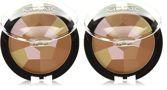 L.A. Colors Mosaic Bronzer/Blush Compact, Golden Bronze, 0.09 Ounce (Pack of 2)-BrightBean Baby