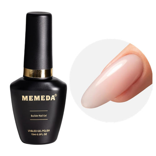 Builder Nail Gel, 7-in-One Clear Builder for Nails, LED Lamp Cured Color Rubber Base Gel Polish Coat Strengthener Thickening Extension Rhinestone Glue in a Bottle for DIY Home Salon Gifts-BrightBean Baby