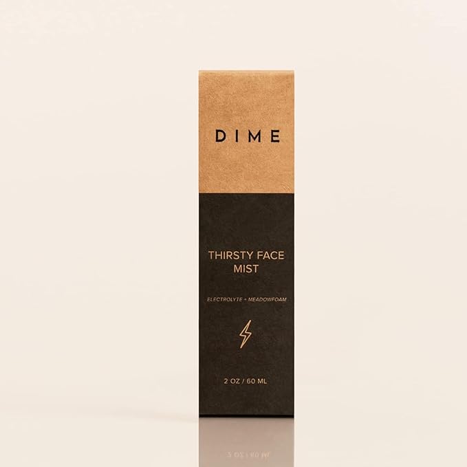 Dime Beauty Thirsty Face Mist with Electrolytes, Meadowfoam, and Sea Buckthorn, Hydrating Facial Spray, 2 oz / 60 ml-BrightBean Baby