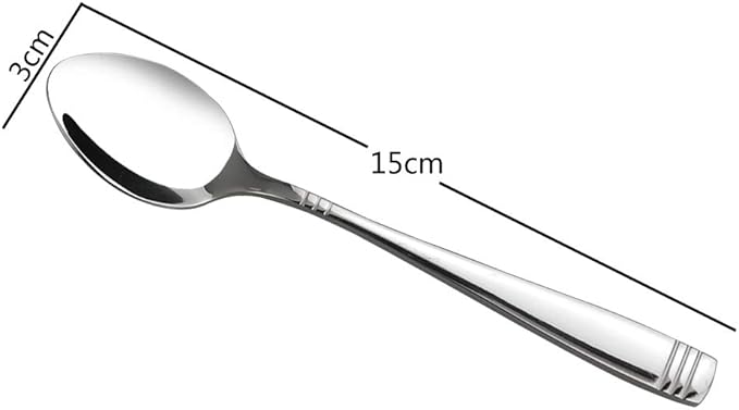 12 Pieces Small Stainless Steel Spoons, Stainless Steel Teaspoon Set