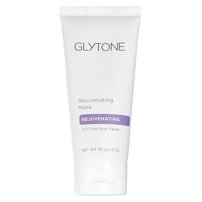 Glytone Rejuvenating Mask - 3% Pure Glycolic Acid, Lactic Acid, Vitamin C & Collagen - Purify & Exfoliate - For All Skin Types - Fragrance-Free - 3 fl. oz.-BrightBean Baby