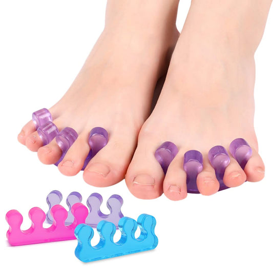 SUNFATT Toe Separators for Pedicure,Toe Separators for Nail Polish,Pedicure Toe Spacers,Toe Spacers use for separation of toenails or nails,Soft Gel Toenail Spacers Pedicure Kit.(6pcs)-BrightBean Baby