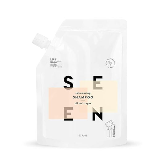 SEEN Shampoo Eco-Refill -Non-Comedogenic & Sulfate-Free Hair Shampoo- Dermatologist-Developed - Safe for Sensitive, Eczema & Acne Prone Skin-BrightBean Baby