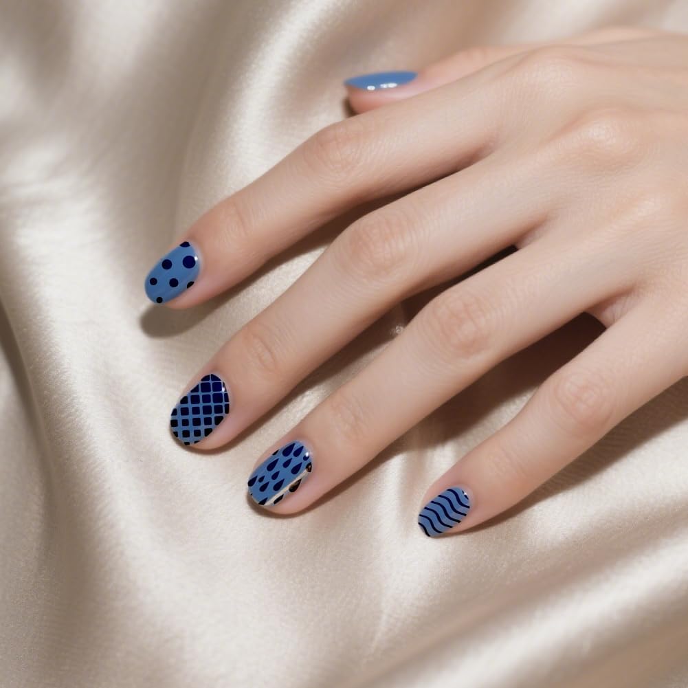 PH PandaHall 9pcs Marble Texture Nail Stamping Plates Line Graffiti Nail Art Designs Gradient Pattern Manicure Art Templates with Stamper and Scraper for Women DIY Manicures Salon Printing-BrightBean Baby