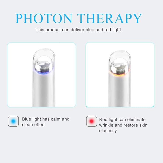 Eye Face Massage Tool Wand Pen, Portable Electric Eye Lift Wand Heated Warm Eye Lip Massager Vibration Skin Care Tool for Eyes-BrightBean Baby