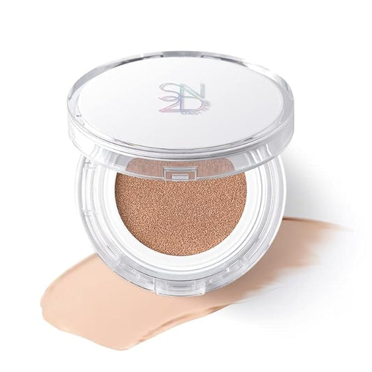 S2ND Zero Fit Matte Cushion Natural Coverage Foundation Air Cushion, Long-Lasting Hydrating Compact (#Pure Light (#17~19))-BrightBean Baby