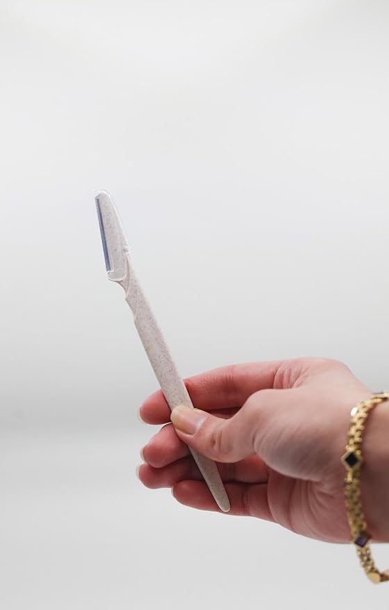 ARABESKS Dermaplaning Tool, 3ct | Dermaplane, Face Razors for Women, Eyebrow Razor, Facial Razor, Dermaplaning Razor, Womens Face Razor Peach Fuzz Remover, Eyebrow Trimmer-BrightBean Baby