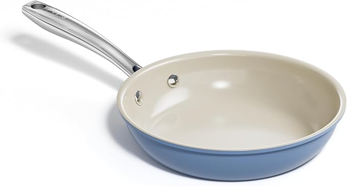 Redchef Ceramic Non Stick Egg Pans 8 Inch - Nonstick Frying Pan Skillet Blue
