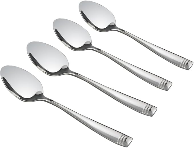 Obstnny Stainless Steel Dinner Spoons, 8-Inch, Set of 12