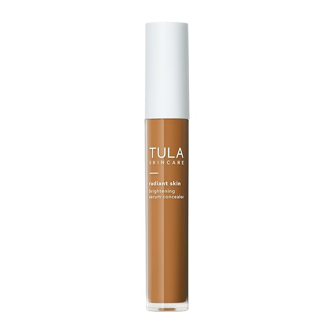 TULA Skin Care Radiant Skin Brightening Serum Concealer - Conceals Dark Circles & Discoloration, Longwearing & Crease-Resistant, Brightens the Appearance of Skin Over Time, Shade 155, 0.18 fl oz.-BrightBean Baby