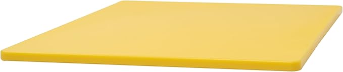 Winco Heavy-Duty Plastic Cutting Board, 15" x 20" x 1/2", Yellow, Medium