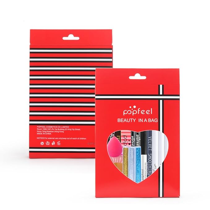 All in One Eyeshadow Palette Makeup Set, Makeup Kit with Rich Color Matte Matalic Shimmer Shadow, Mascara, Concealer Lipstick,Travel Makeup Bundle Holiday Surprising Makeup Box for Women Girl-BrightBean Baby