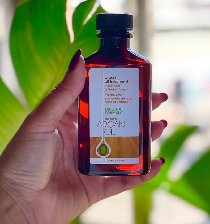 One 'n Only Argan Oil Hair Treatment - Hair Oil Smoothes and Strengthens Dry Damaged Hair, Eliminates Frizz, Creates Brilliant Shines, Non-Greasy Formula, 3.4 Fl. Oz-BrightBean Baby