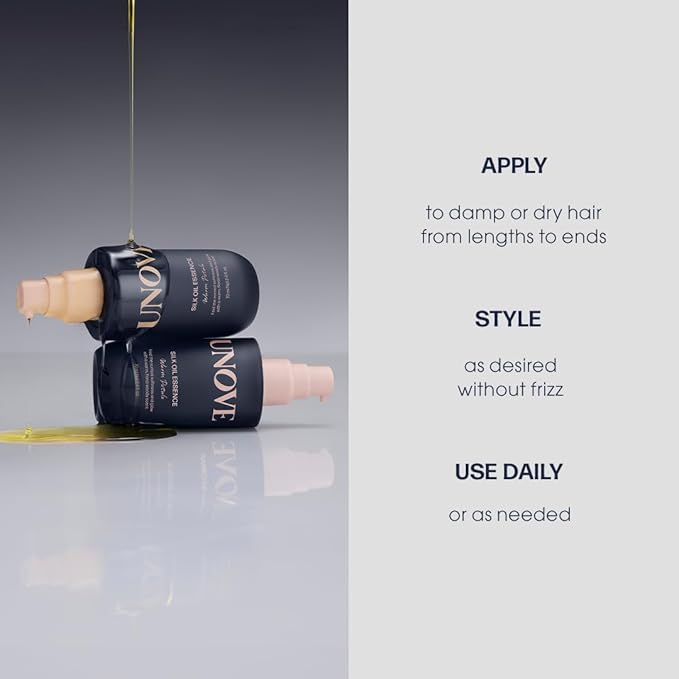 Silk Oil Essence Hair Serum 70ml/2.4fl.oz | Nourishing Hair Oil for Dry, Frizzy, and Damaged Hair | Lightweight Smoothing Serum | Frizz Control and Split End Care | Heat Protection-BrightBean Baby