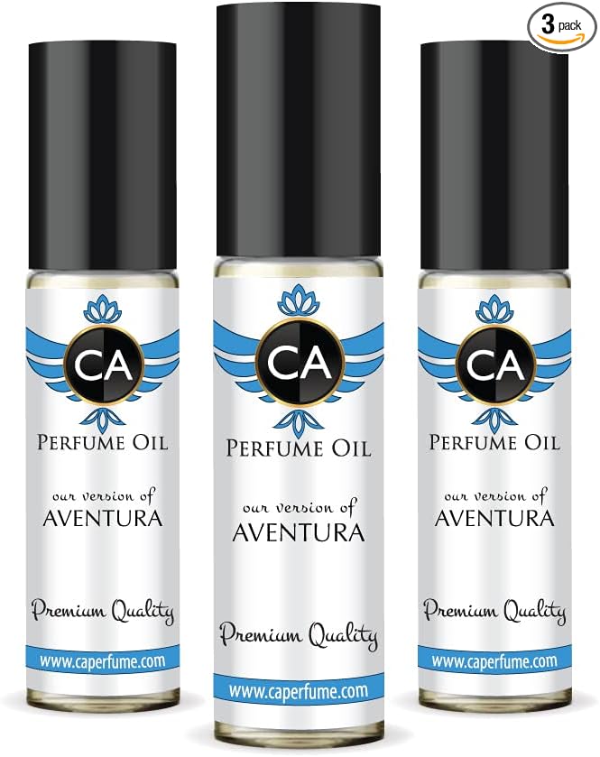 CA Perfume Impression of Aventura For Men Replica Fragrance Body Oil Dupes Alcohol-Free Essential Aromatherapy Sample Travel Size Concentrated Long Lasting Attar Roll-On 0.3 Fl Oz-X3-BrightBean Baby