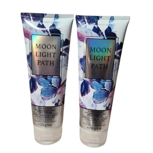 Bath and Body Works 2 Pack Moonlight Path Ultra Shea Body Cream 8 Oz.-BrightBean Baby