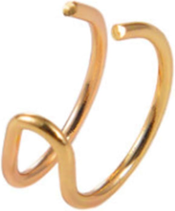 Cute Non-pierced Earrings Ear Cuff Ear Clip Minimalist Unilateral Earrings Cartilage Unique Ear Crawler Ear Climber Fashion Gold Ear Jewelry for Women-BrightBean Baby