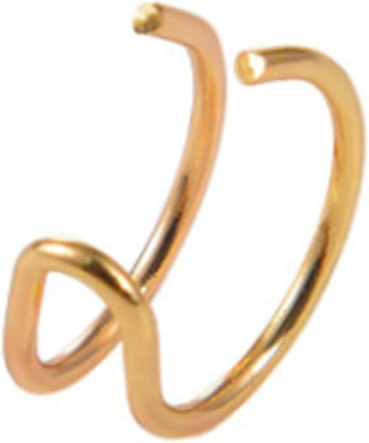 Cute Non-pierced Earrings Ear Cuff Ear Clip Minimalist Unilateral Earrings Cartilage Unique Ear Crawler Ear Climber Fashion Gold Ear Jewelry for Women-BrightBean Baby