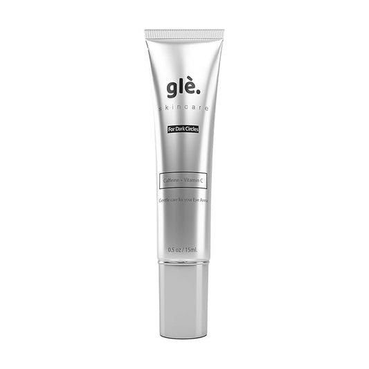 Gle Vitamin C Eye Serum for Dark Circles, Eye Wrinkles and Redness | Dark Circle Under Eye Puffy Eyes Treatment | Caffeine, Vitamin C Hyaluronic Acid | Hydrating & Brightening Scent-Free Travel Size-BrightBean Baby