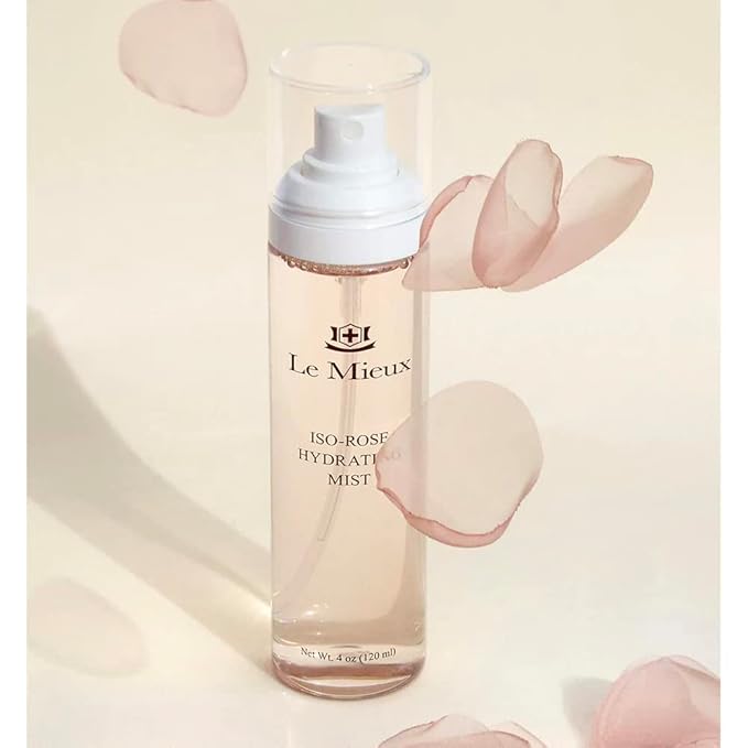 Le Mieux Skincare Iso Rose Hydrating Mist - Hydrating Face Mist with Minerals & Bulgarian Rose Water - Soothing Facial Spray for Calming & Hydrating Irritated, Dry Skin (4 oz / 120 ml)-BrightBean Baby