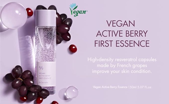 leegeehaam Dr.Ceuracle Vegan Active Berry First Essence - Antioxidant Hydrating Serum with Resveratrol Capsules for Rejuvenation (150ml / 5.07 fl. oz.)-BrightBean Baby